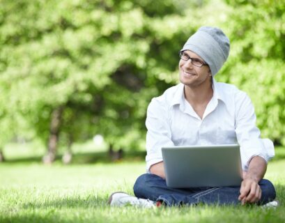 Man with laptop