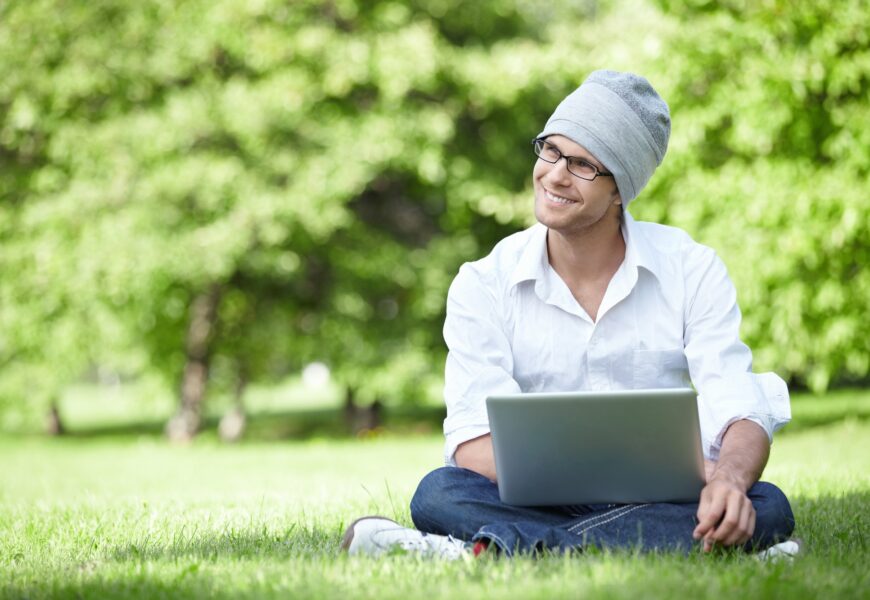 Man with laptop